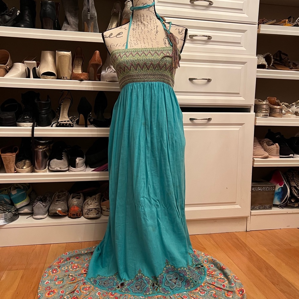 Lulamari - blue maxi dress (L)
